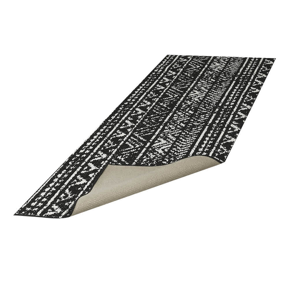 Tapis d'intérieur Ankara abstraits sombre 2 pi x 6 pi