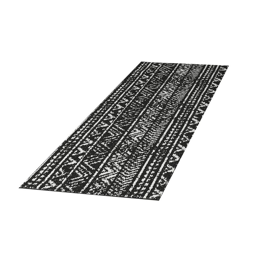 Tapis d'intérieur Ankara abstraits sombre 2 pi x 6 pi