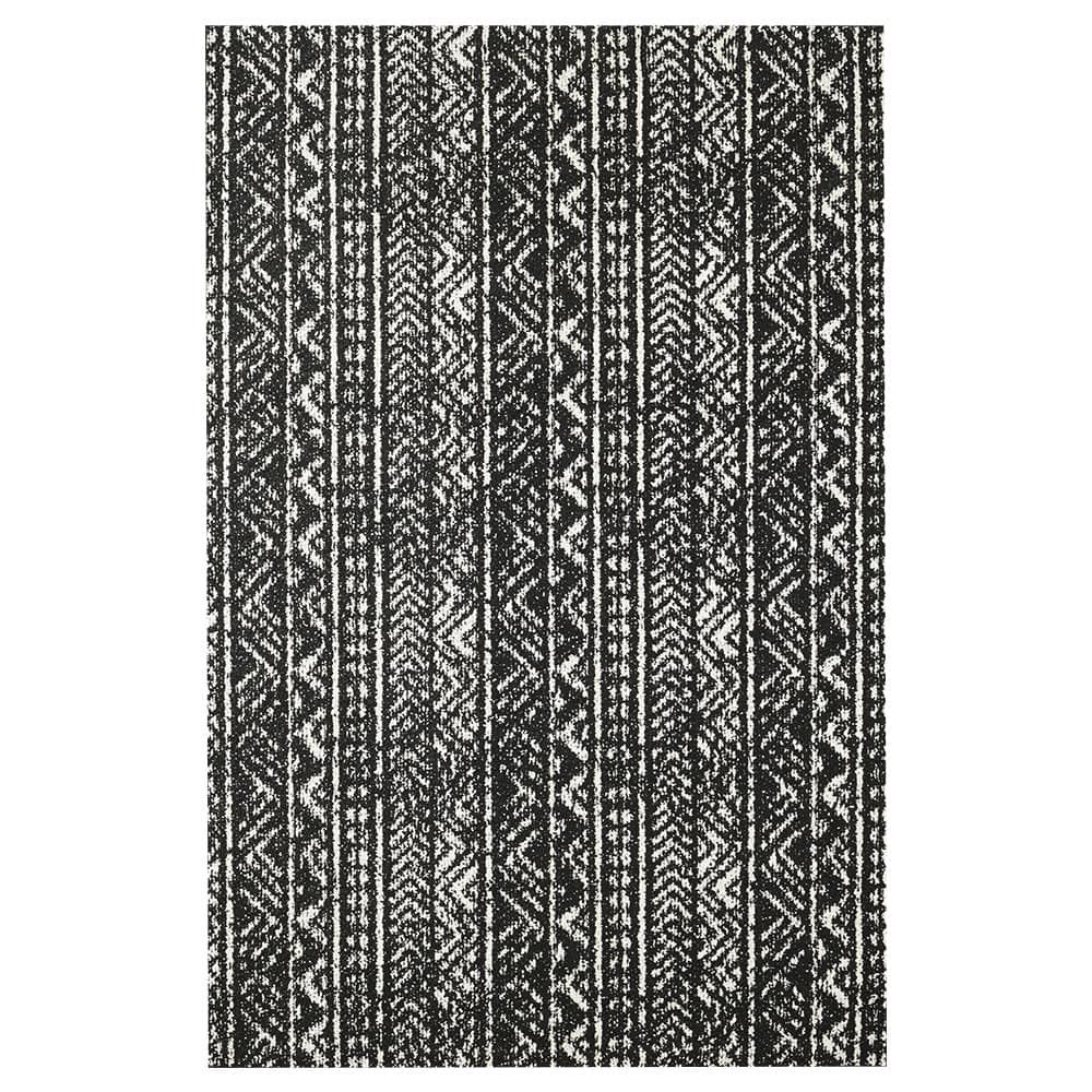 Tapis d'intérieur Ankara abstraits sombre 4 pi x 6 pi
