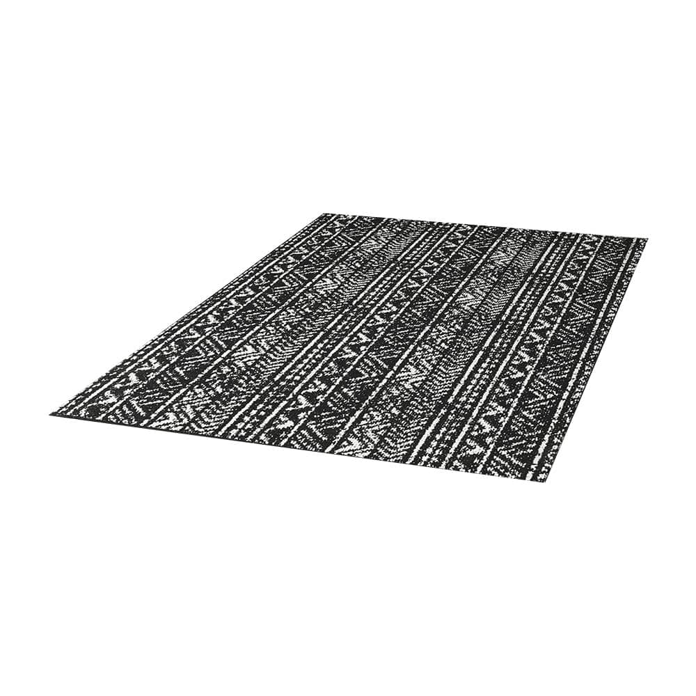 Tapis d'intérieur Ankara abstraits sombre 4 pi x 6 pi