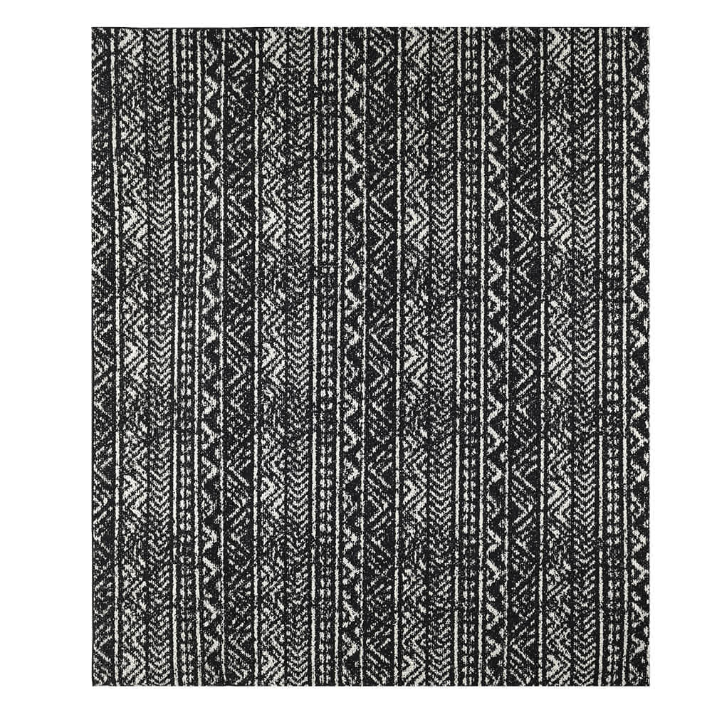 Tapis d'intérieur Ankara abstraits sombre 6 pi x 7 pi