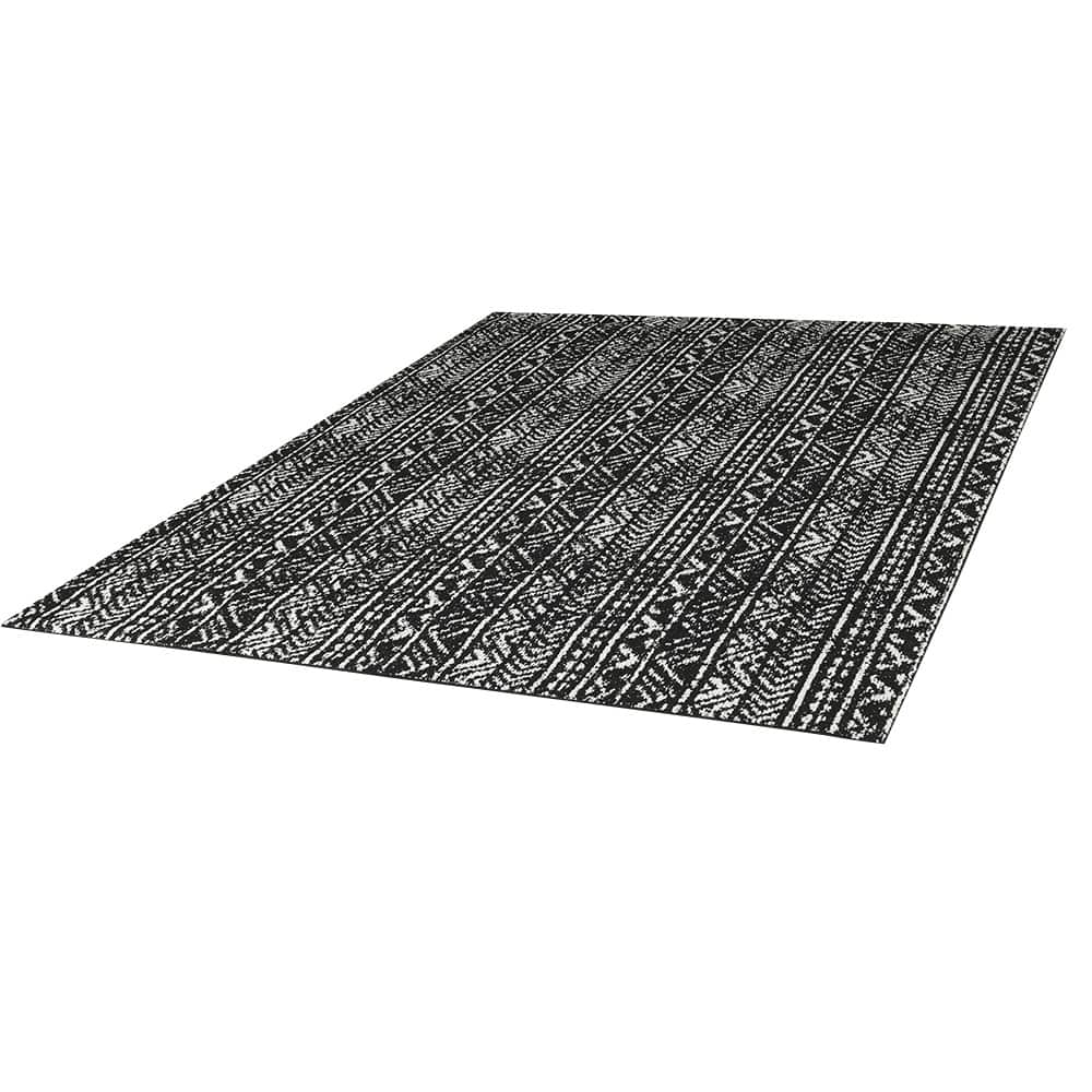 Tapis d'intérieur Ankara abstraits sombre 6 pi x 7 pi