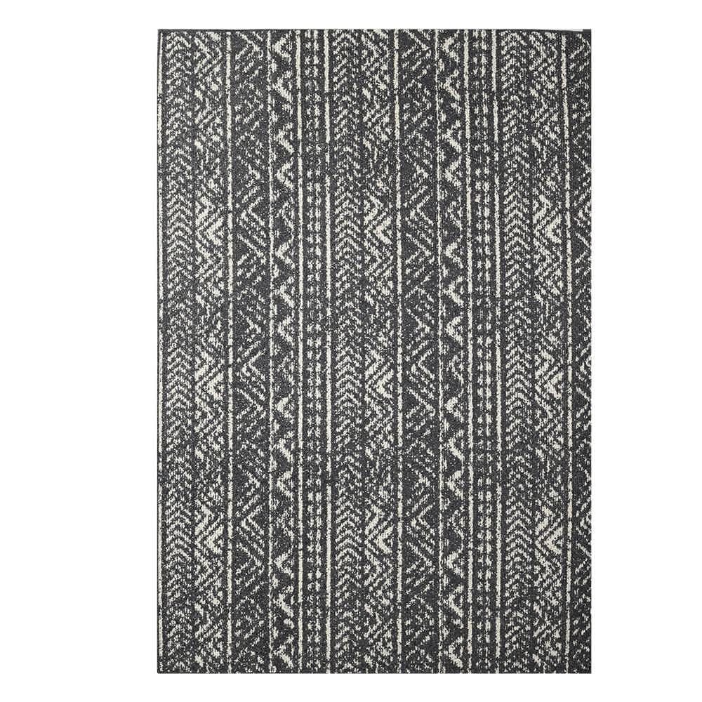 Tapis d'intérieur Ankara abstraits obscur 4 pi x 6 pi