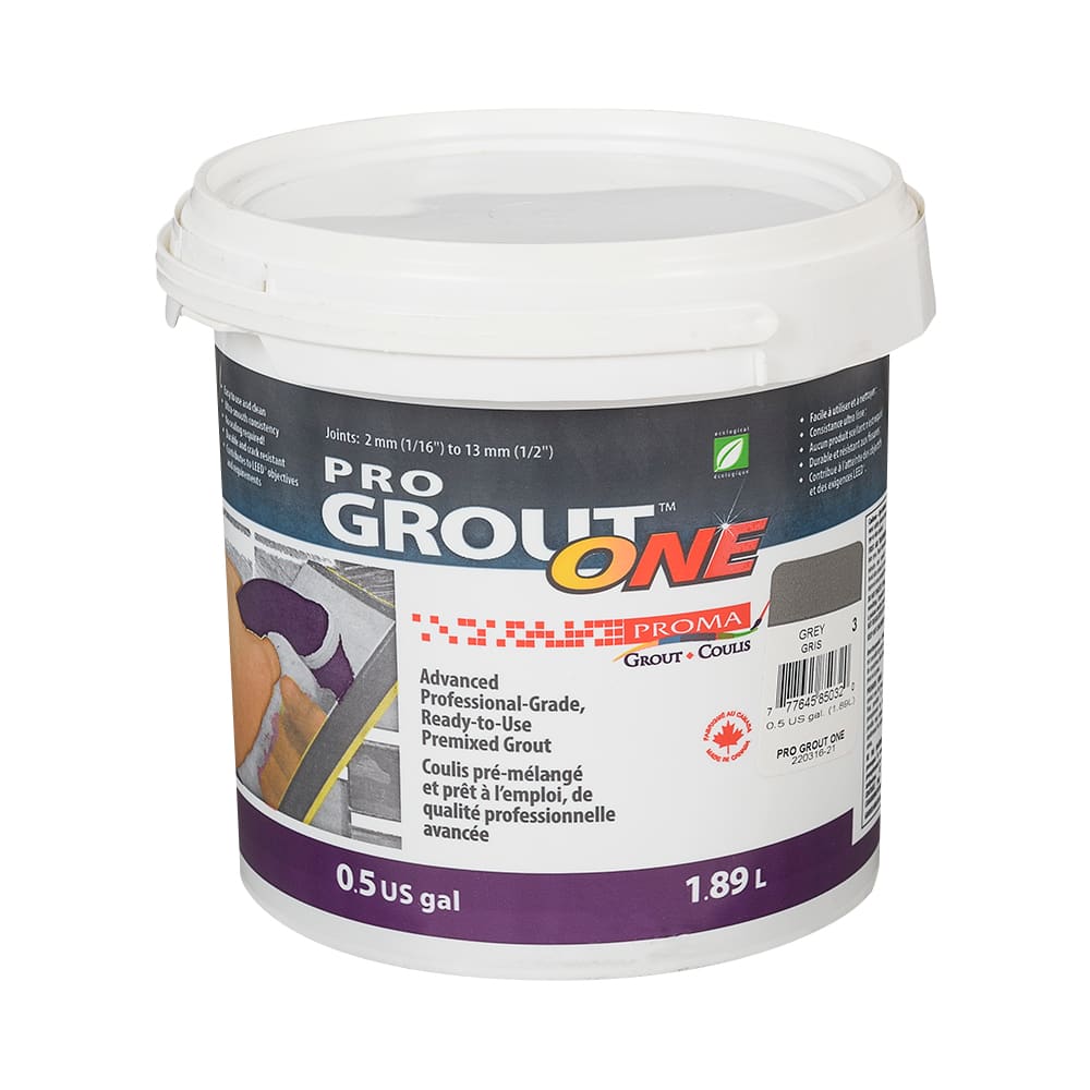 Coulis prêt à l'emploi Pro Grout ONE gris 1,89 L