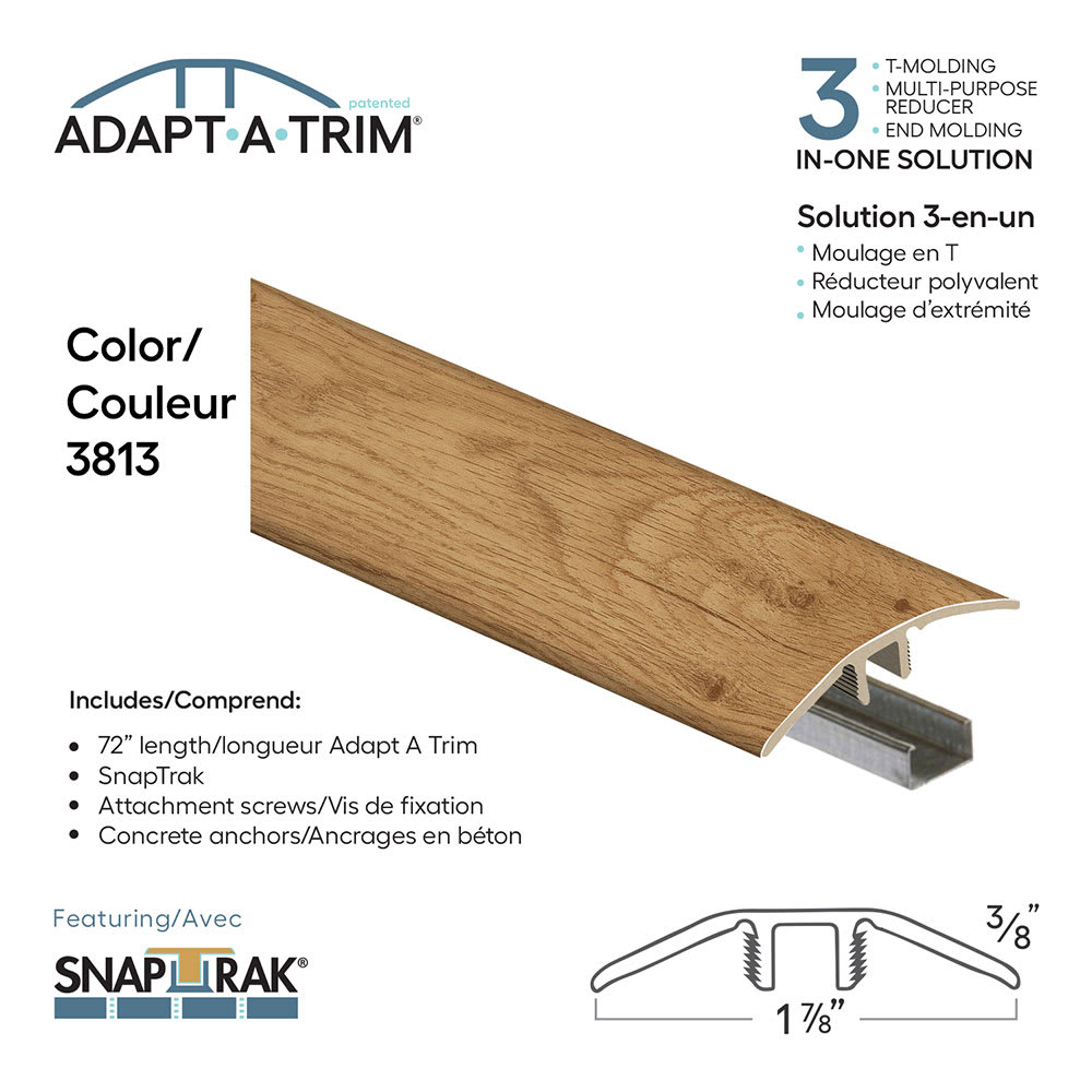 Moulure à plancher 3-en-1, 72&nbsp;po n°&nbsp;3813