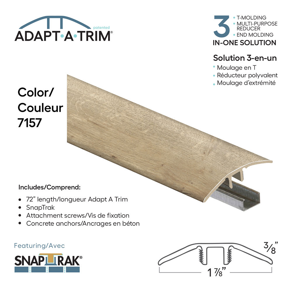 Moulure à plancher 3-en-1, 72&nbsp;po n°&nbsp;7157