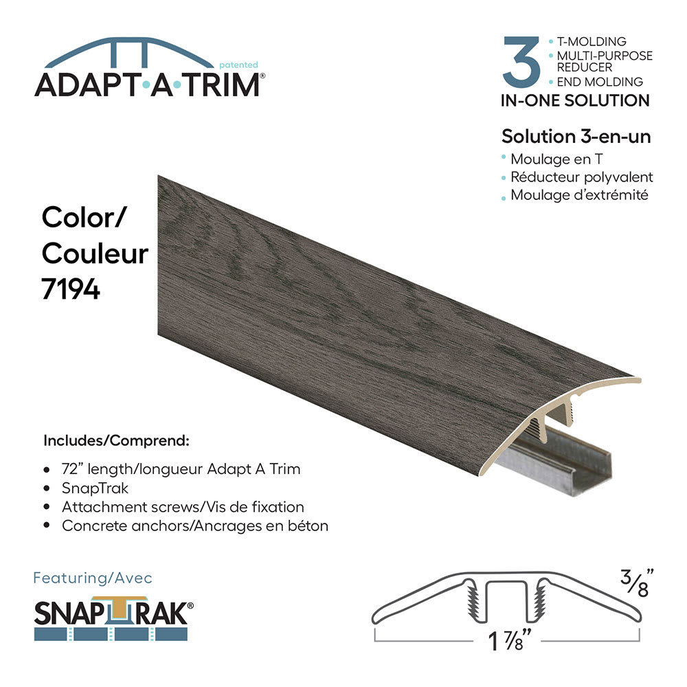 Moulure à plancher 3-en-1, 72&nbsp;po n°&nbsp;7194