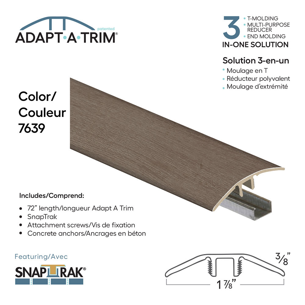 Moulure à plancher 3-en-1, 72&nbsp;po n°&nbsp;7639