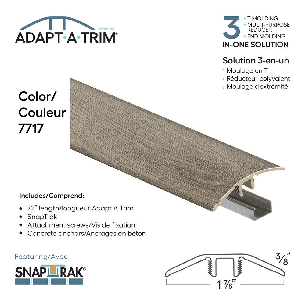 Moulure à plancher 3-en-1, 72&nbsp;po n°&nbsp;7717