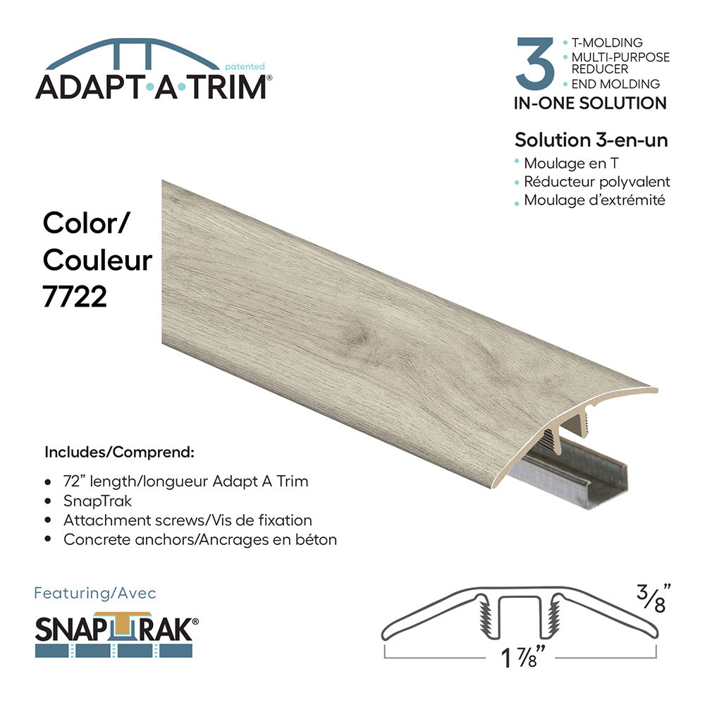 Moulure à plancher 3-en-1, 72&nbsp;po n°&nbsp;7722