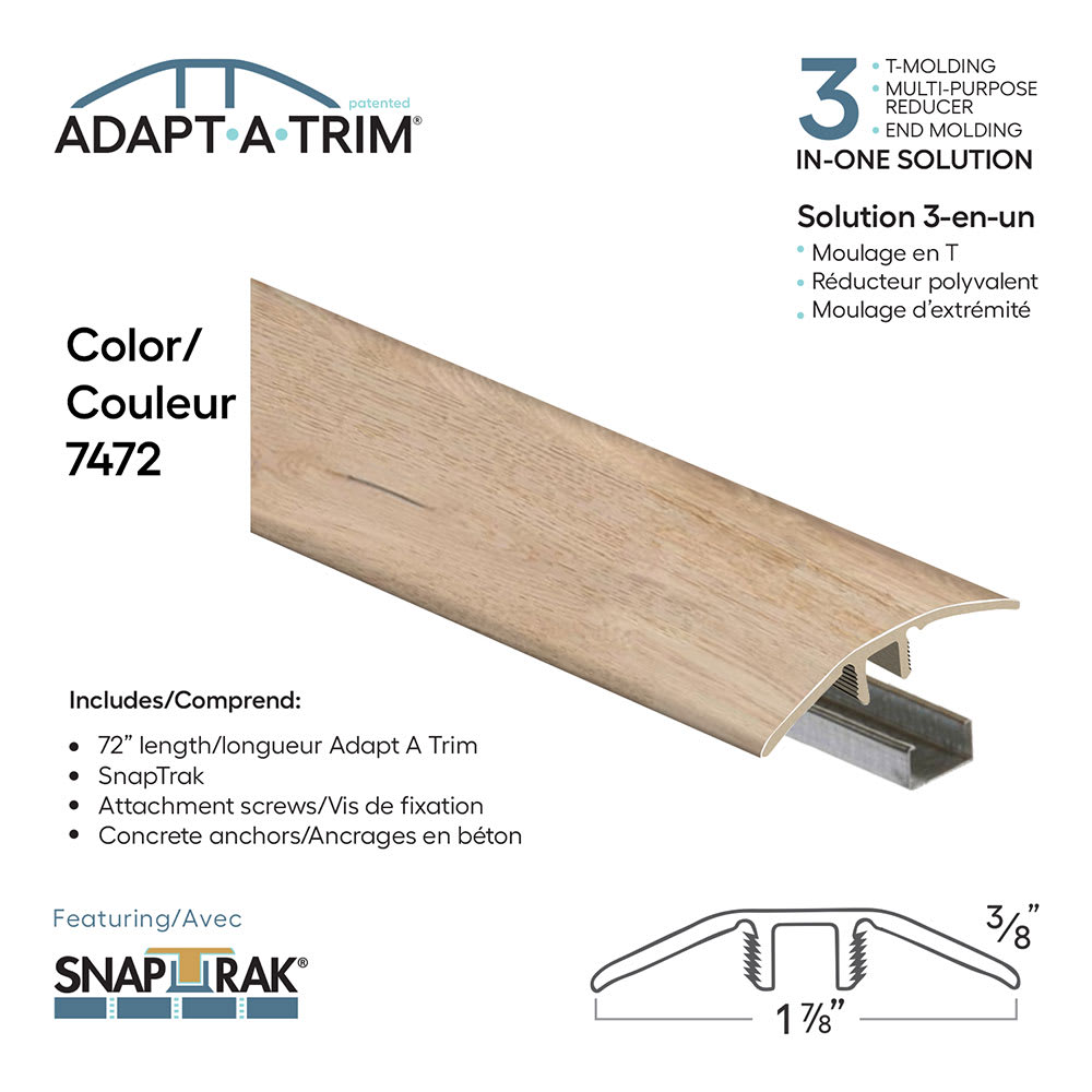 Moulure à plancher 3-en-1, 72&nbsp;po n°&nbsp;7472