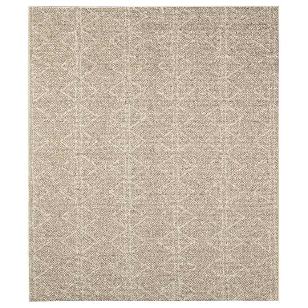 Tapis d'intérieur Vila triangles beige 5&nbsp;pi&nbsp;x&nbsp;6&nbsp;pi