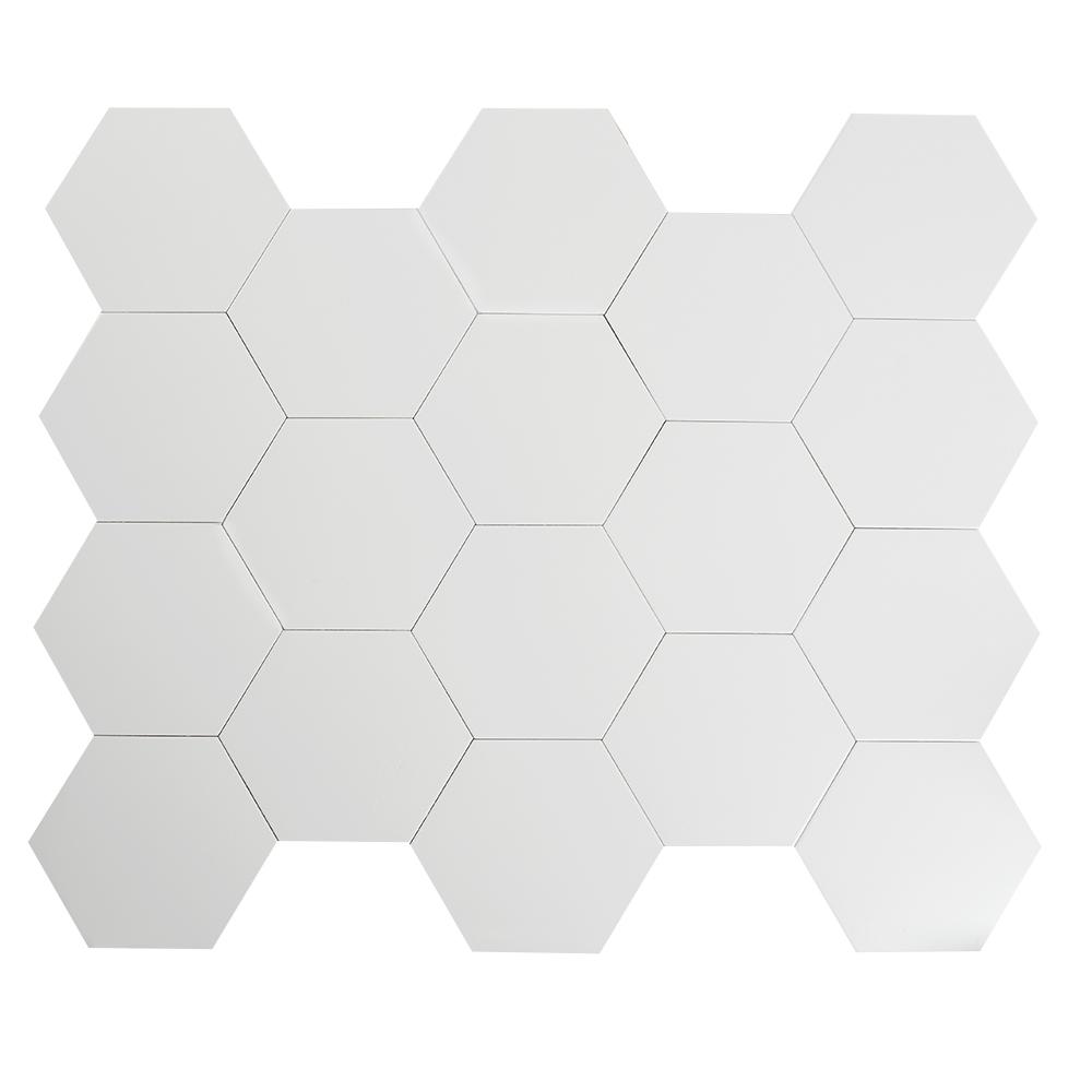 Carreaux de grès Casablanca blanc 8&nbsp;po&nbsp;x&nbsp;9&nbsp;po