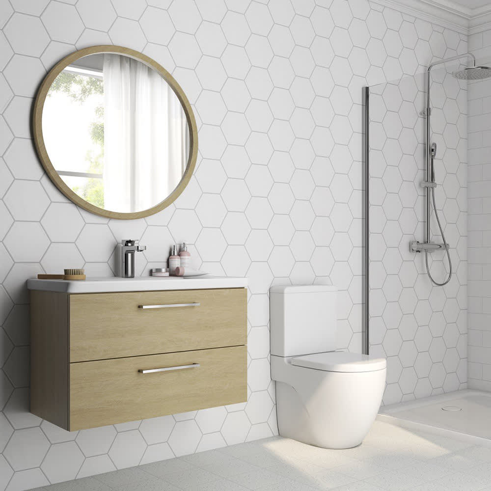 Carreaux de grès Casablanca blanc 8&nbsp;po&nbsp;x&nbsp;9&nbsp;po