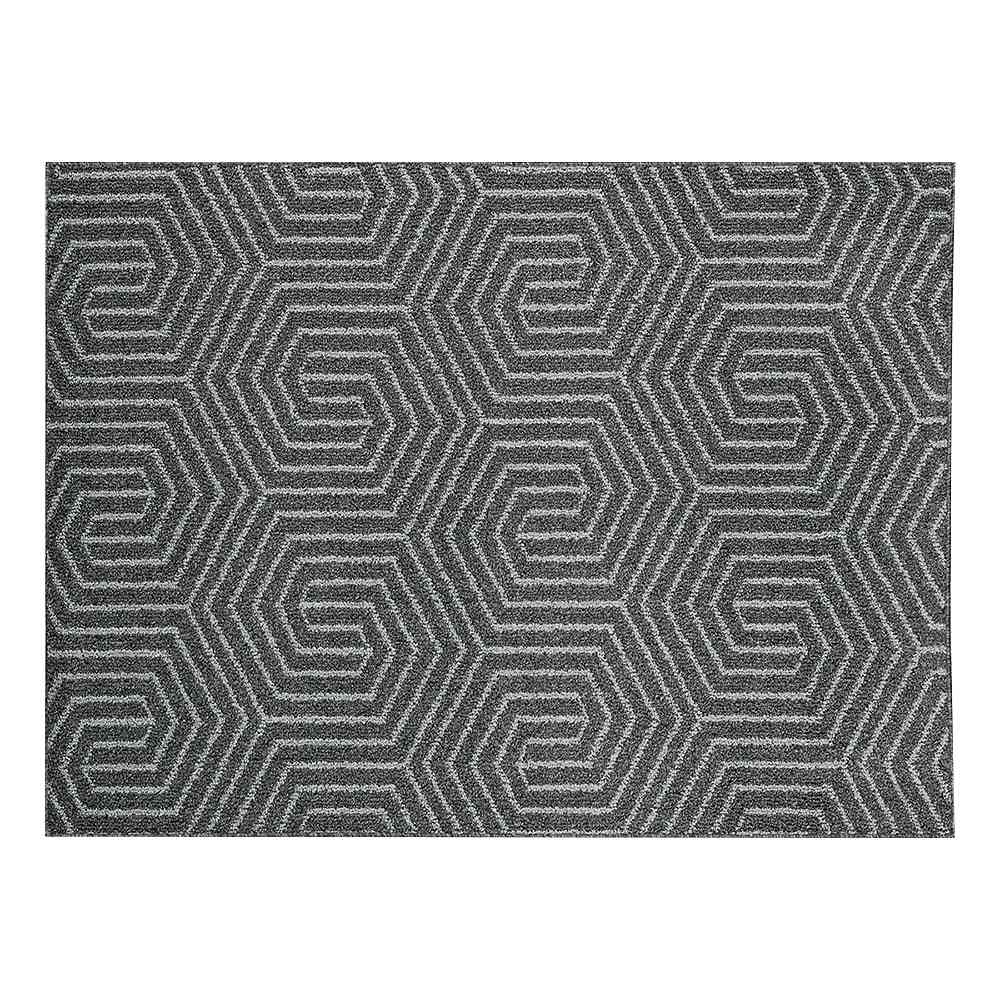 Tapis d'intérieur Gema lignes fer brossé 3 pi x 4 pi