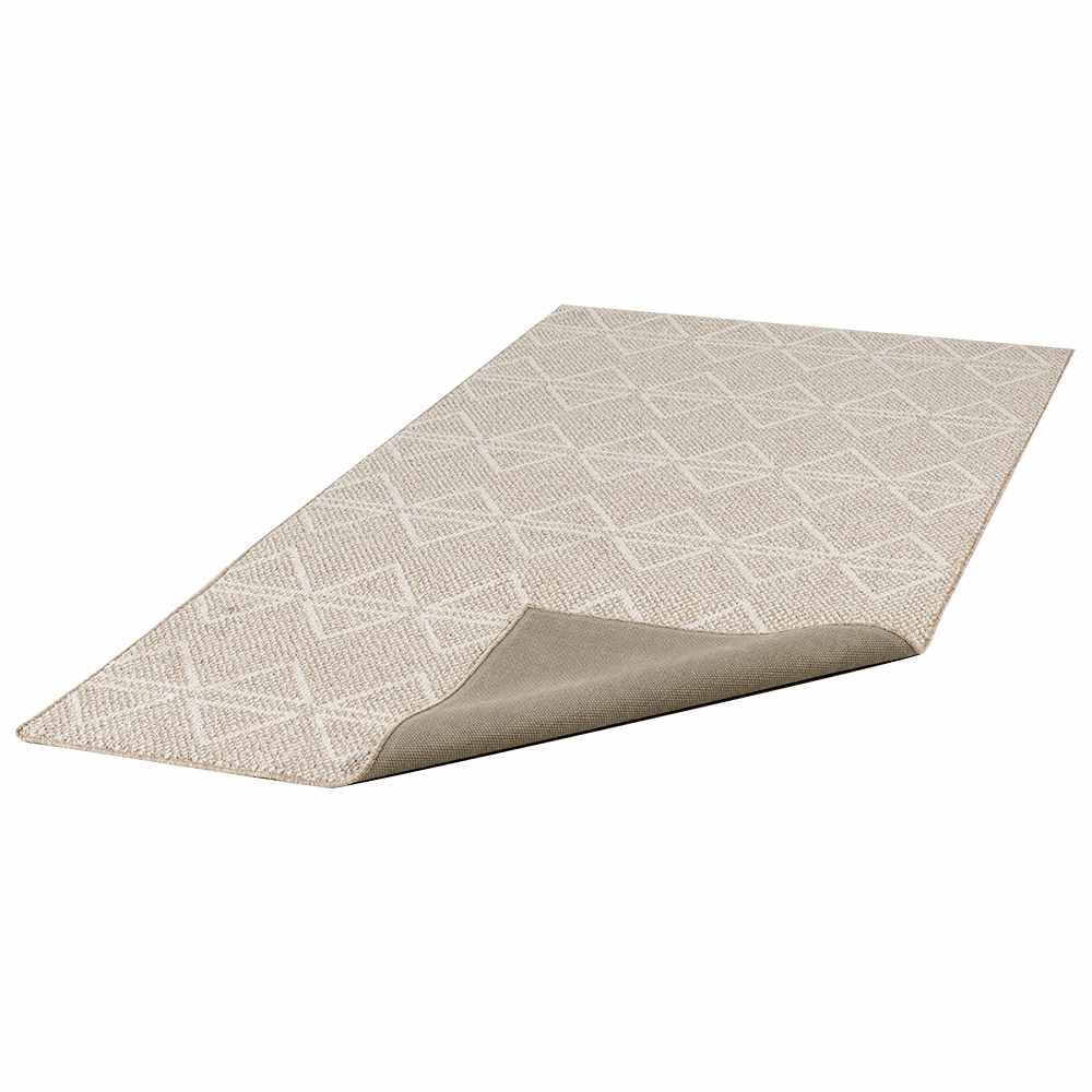 Tapis d'intérieur Vila triangles gris argile 3 pi x 6 pi