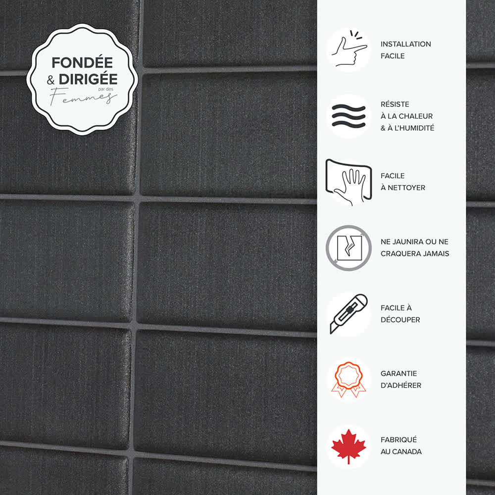 Tuiles adhésives Morocco Toulal 11&nbsp;1/2&nbsp;po&nbsp;x 9&nbsp;po Pqt/4