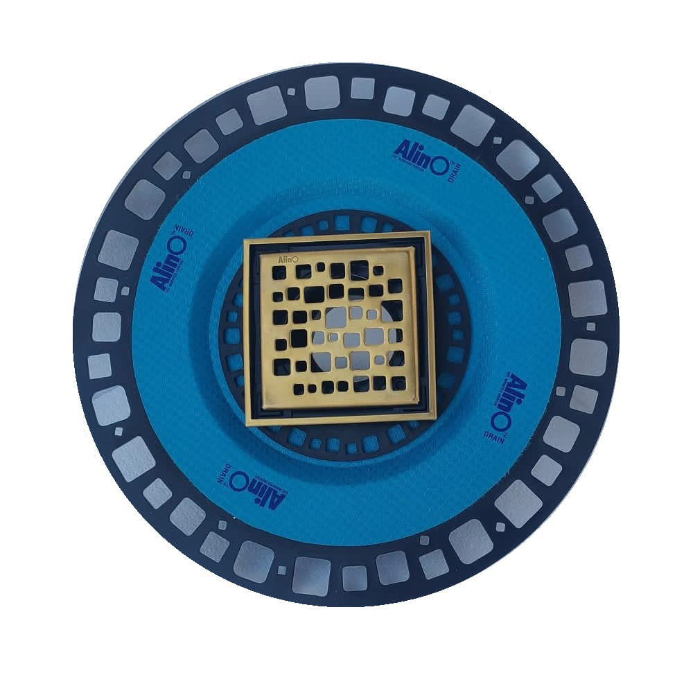 Drain 2-en-1 ABS 4&nbsp;po&nbsp;x&nbsp;4&nbsp;po or mat