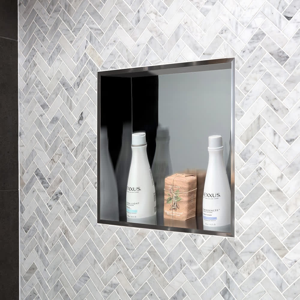 Niche acier inoxydable 12&nbsp;po&nbsp;x&nbsp;12&nbsp;po nickel