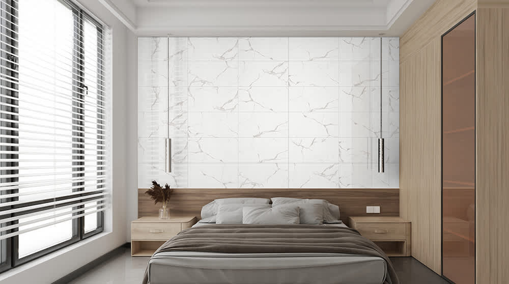 Carreaux de porcelaine rectifiés Alpine Carrara 12&nbsp;po&nbsp;x&nbsp;24&nbsp;po