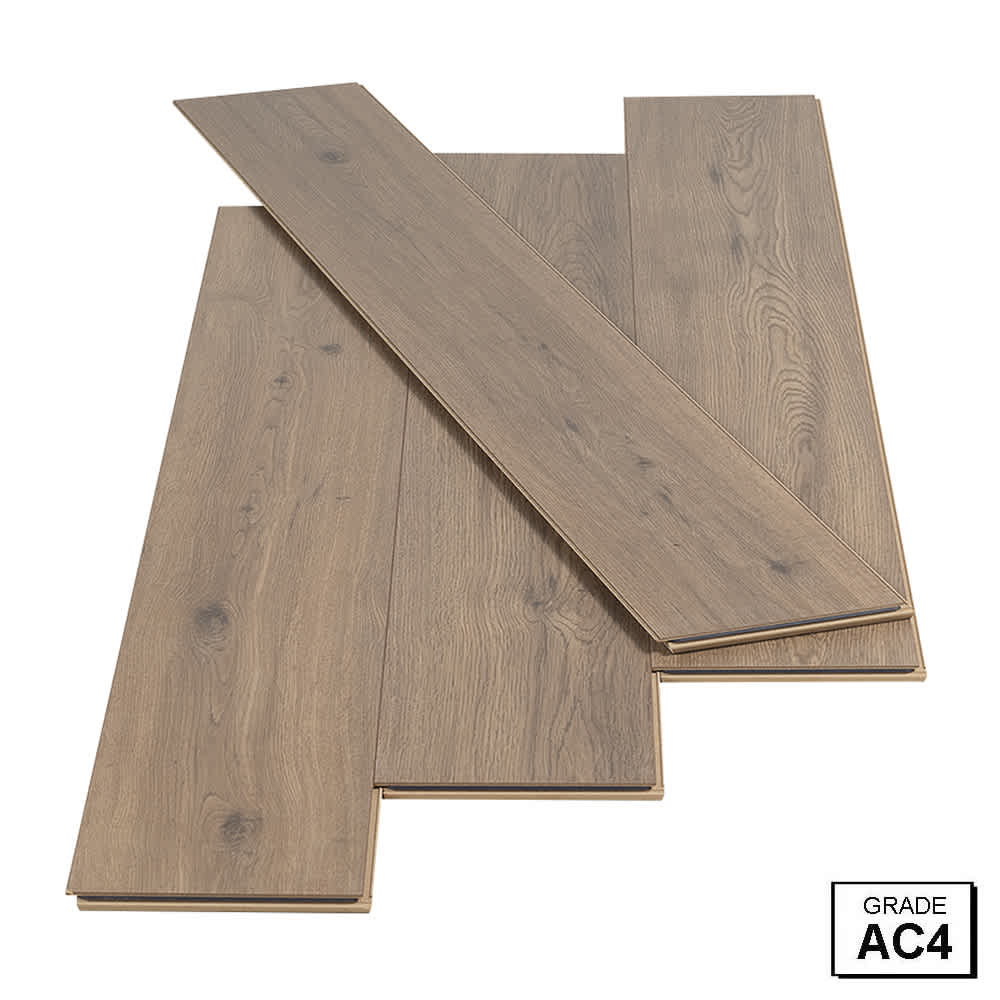 Plancher stratifié 12 mm Chêne&nbsp;naturel foncé