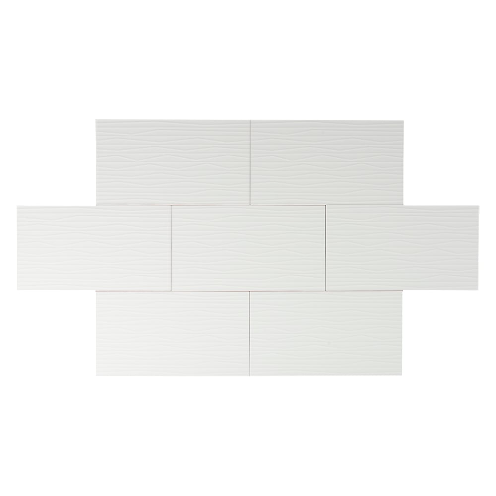 Carreaux de céramique murale Core Blanco 13 po x 22 po