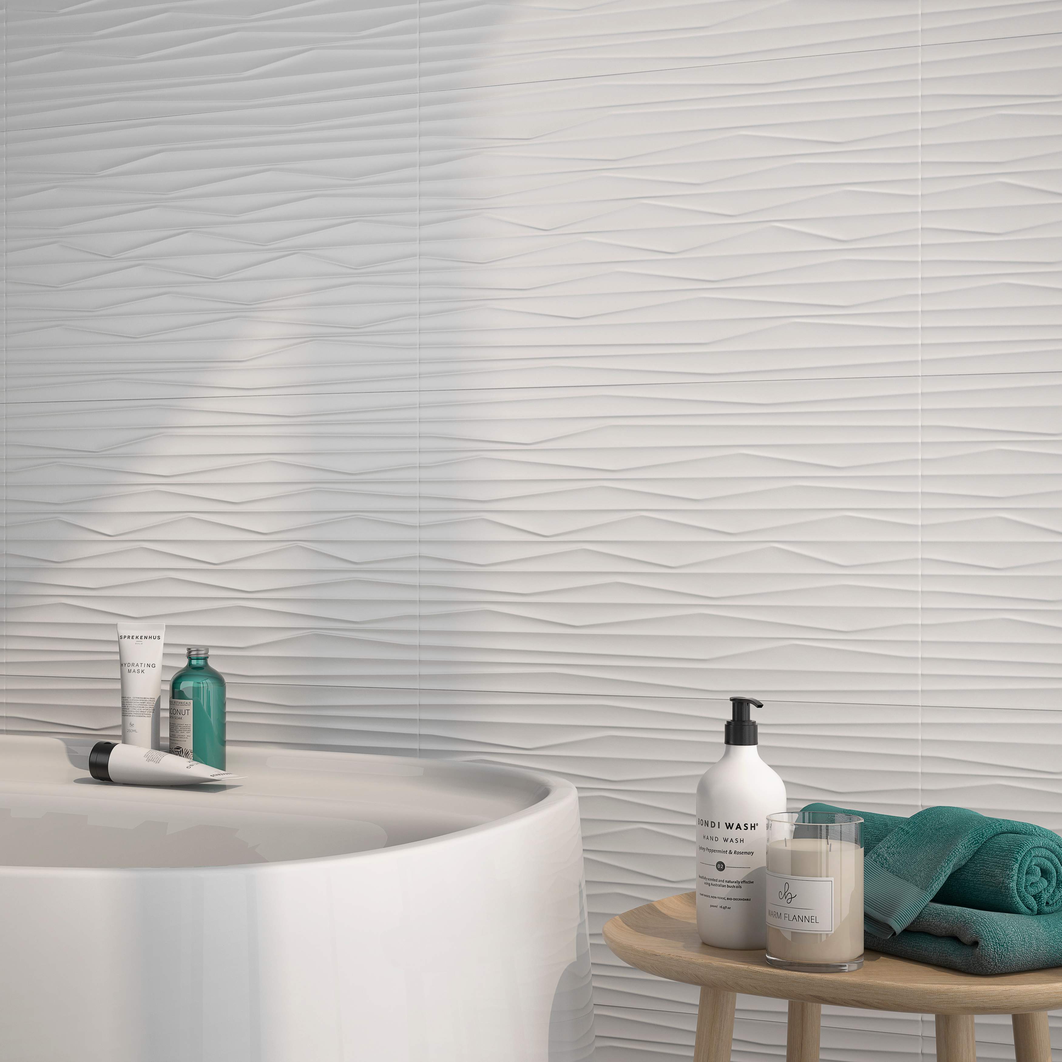 Carreaux de céramique murale Core Blanco 13 po x 22 po