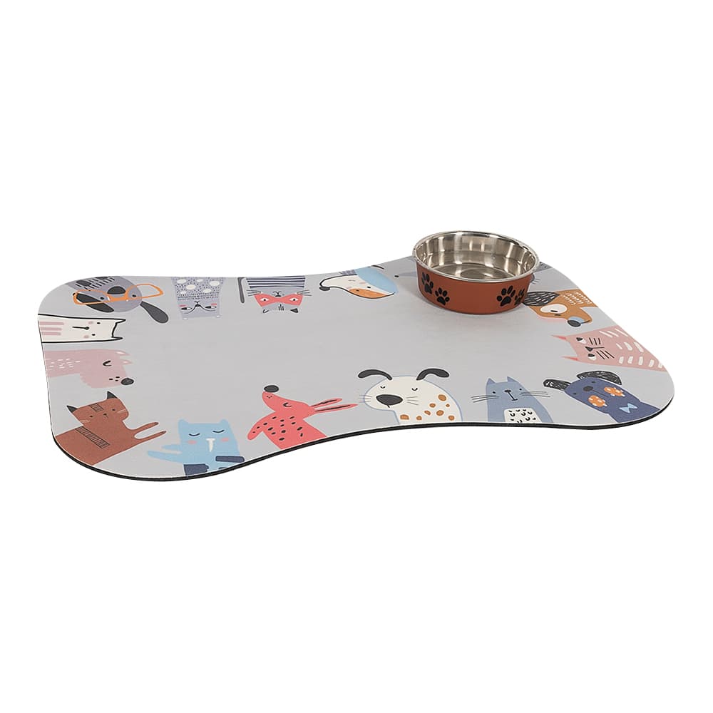 Tapis pour animaux domestiques gris 15 3/4 po x 23 5/8 po