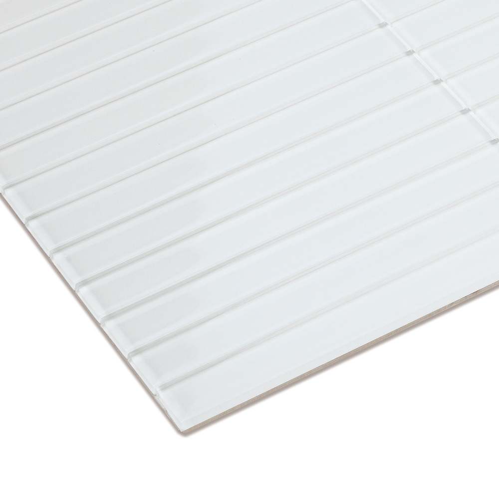 Tuile adhésive en verre Cotton 11&nbsp;7/8&nbsp;x&nbsp;11&nbsp;3/8&nbsp;po