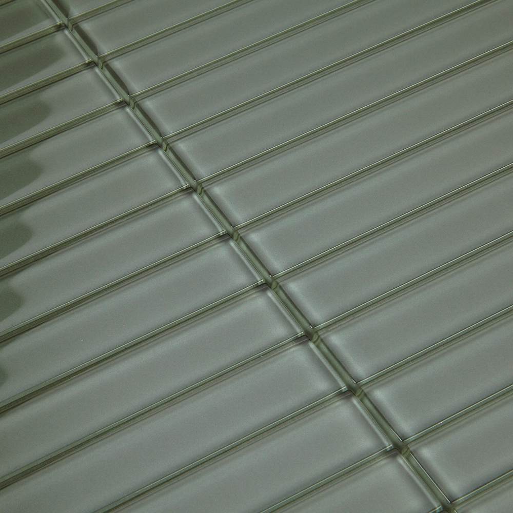 Tuile adhésive en verre Bambou 11&nbsp;7/8&nbsp;x&nbsp;11&nbsp;3/8&nbsp;po