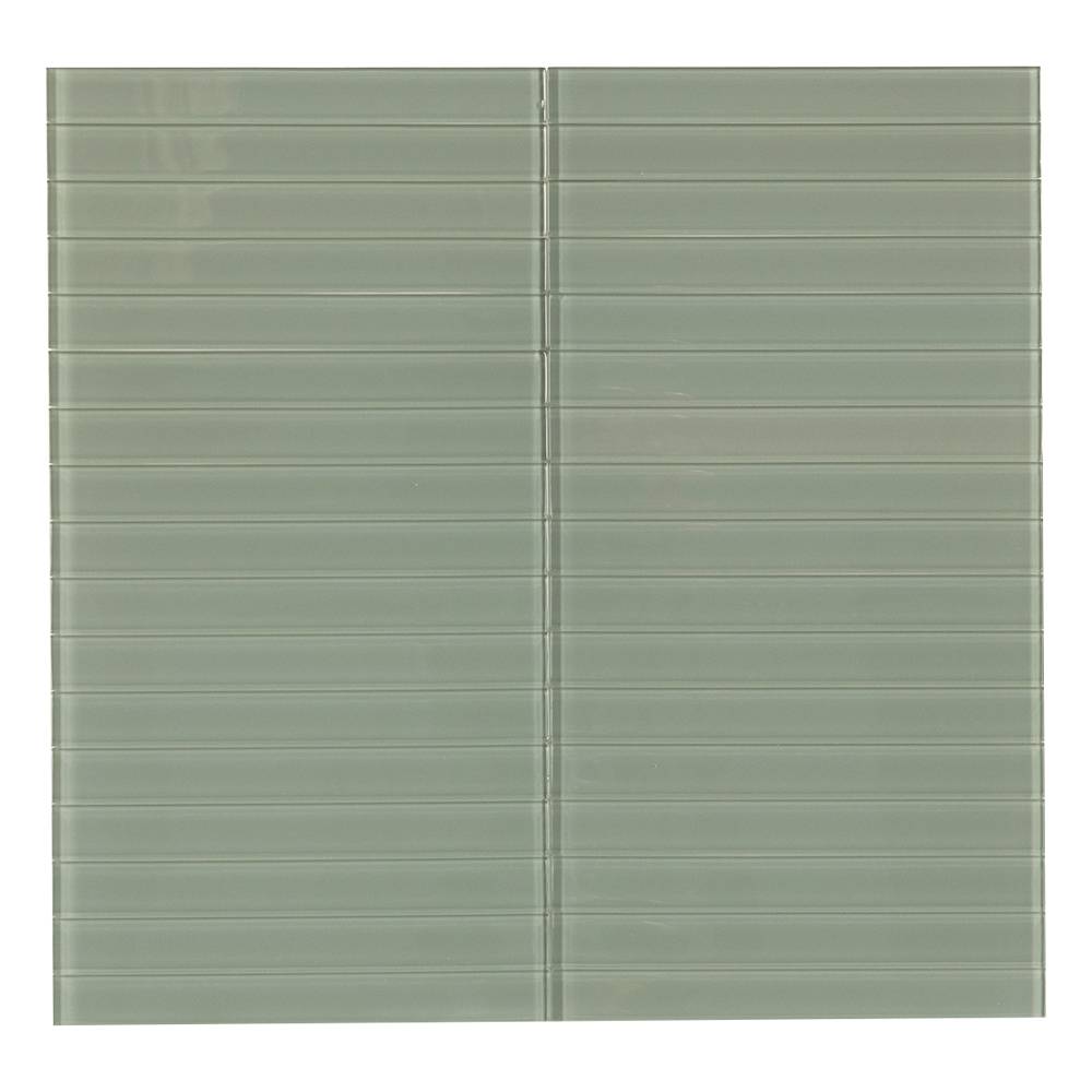 Tuile adhésive en verre Bambou 11&nbsp;7/8&nbsp;x&nbsp;11&nbsp;3/8&nbsp;po