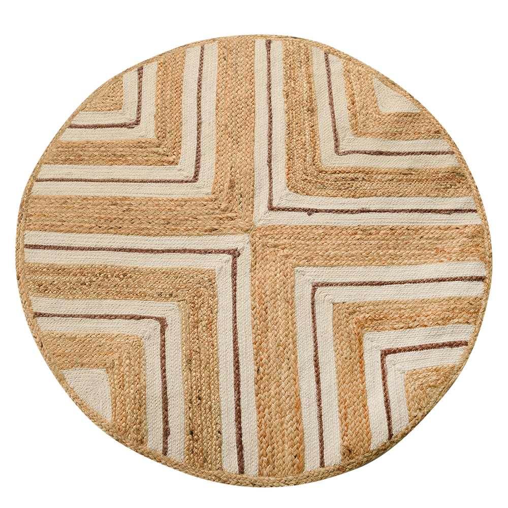 Tapis rond Chevrons 4 pi VERTUO