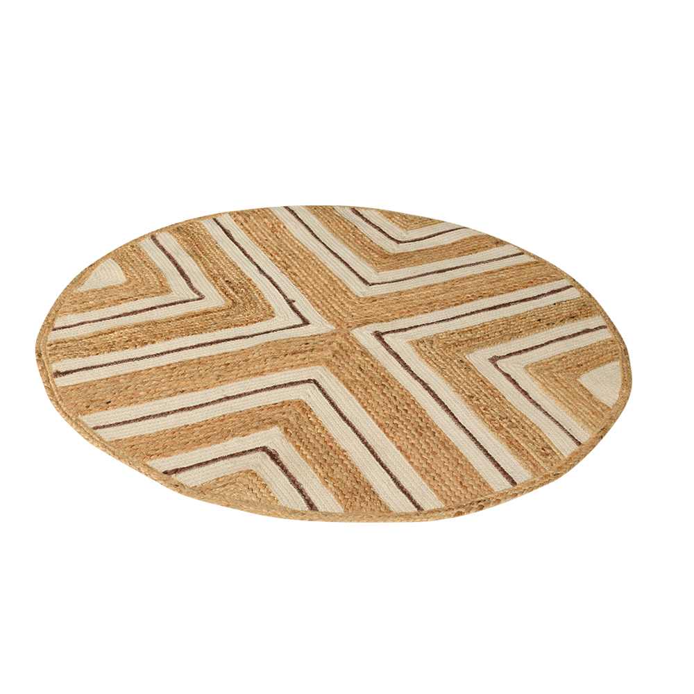 Tapis rond Chevrons 4 pi VERTUO