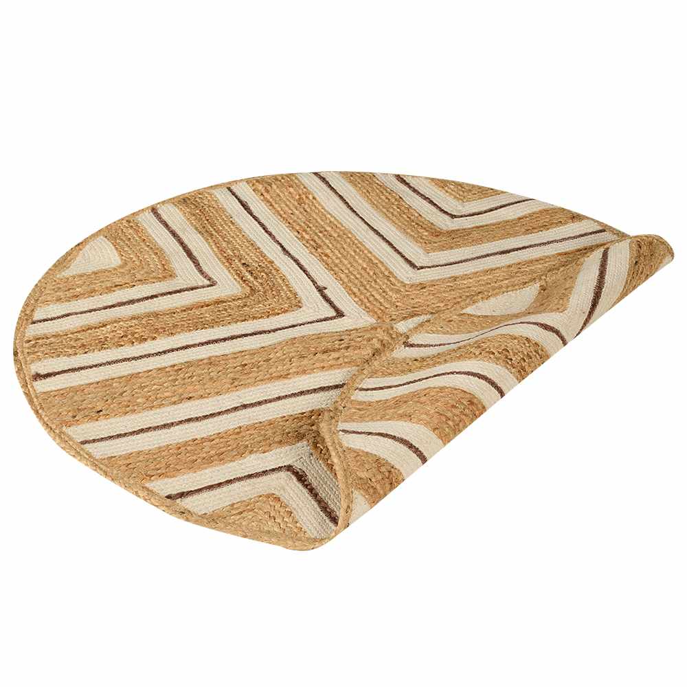 Tapis rond Chevrons 4 pi VERTUO