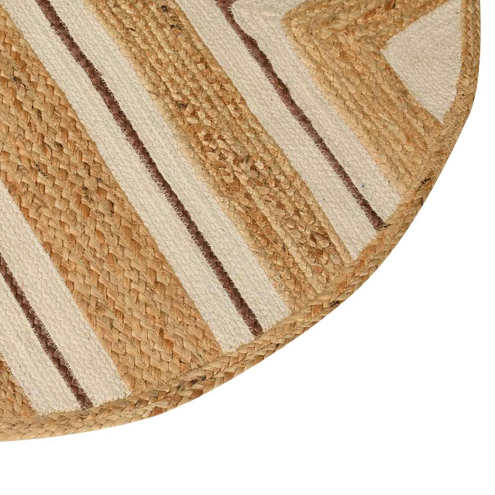 Tapis rond Chevrons 4 pi VERTUO