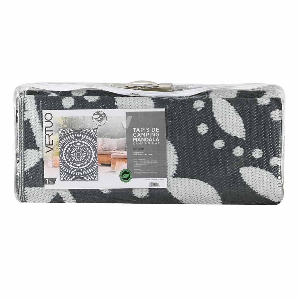 Tapis de camping Mandala 8&nbsp;pi&nbsp;10&nbsp;po&nbsp;x&nbsp;12&nbsp;pi VERTUO