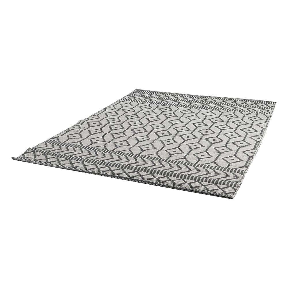 Tapis d'extérieur Geo gris 5&nbsp;pi&nbsp;3&nbsp;po&nbsp;x&nbsp;7&nbsp;pi&nbsp;3&nbsp;po VERTUO