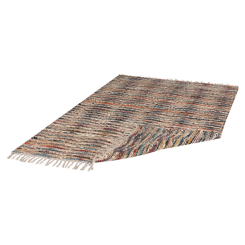 Tapis de jute multicolore 4&nbsp;pi&nbsp;x&nbsp;6&nbsp;pi VERTUO