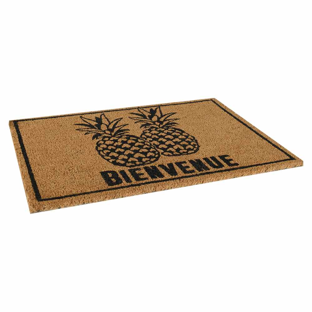Tapis coco d'extérieur Bienvenue ananas 30 po x 20 po VERTUO