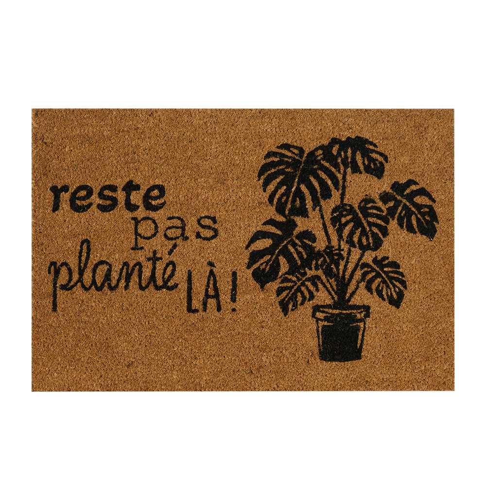 Tapis coco d'extérieur Reste pas planté là! 30 po x 20 po VERTUO