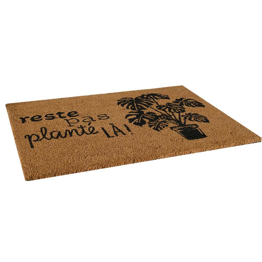 Tapis coco d'extérieur Reste pas planté là! 30 po x 20 po VERTUO