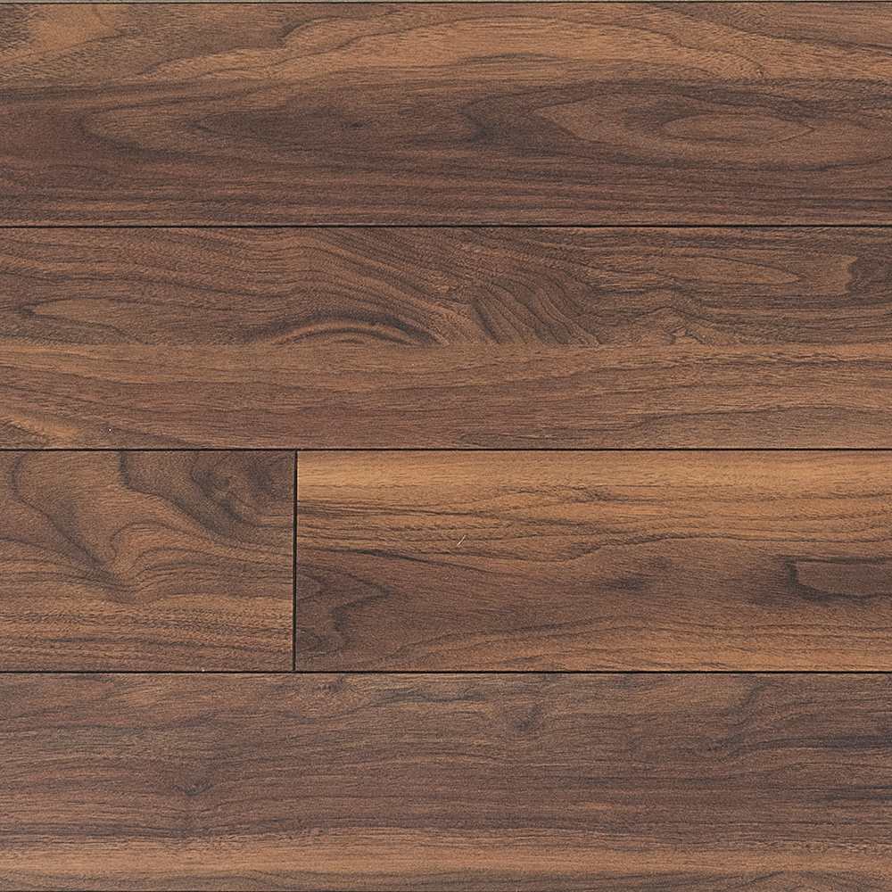 Plancher stratifié 12&nbsp;mm Aquastop Noyer&nbsp;Rubio