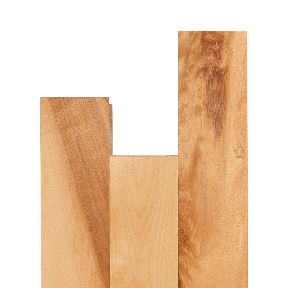 Plancher de bois franc Merisier blanc 3 1/4 po Naturel