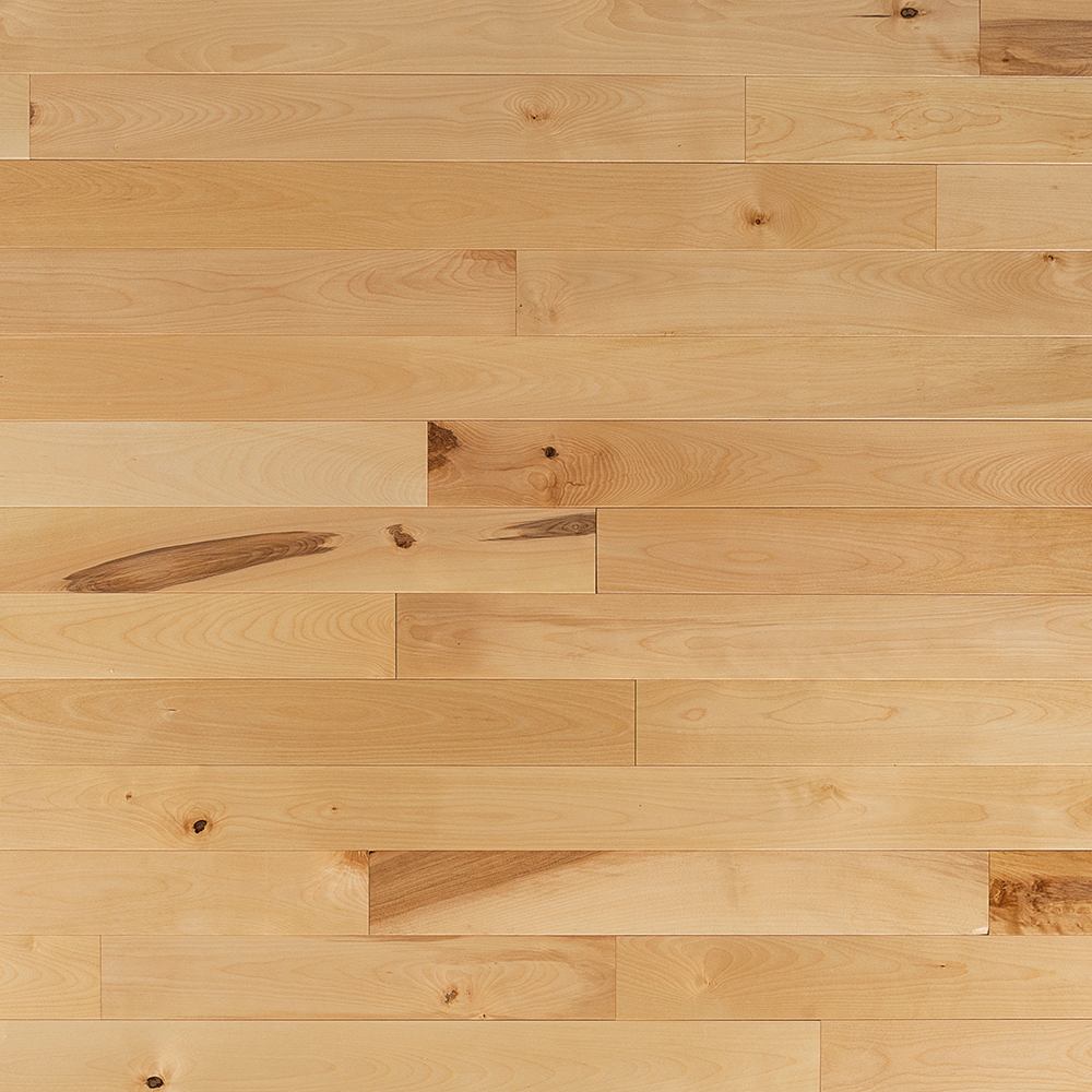 Plancher de bois franc Merisier blanc 3 1/4 po Naturel