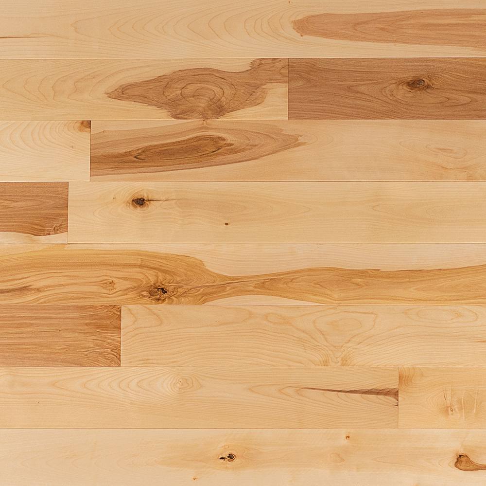 Plancher de bois franc Merisier blanc 4 1/4 po Naturel