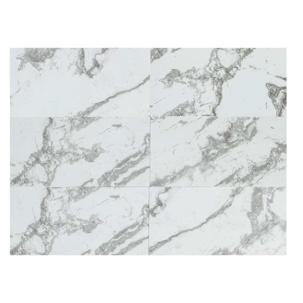 Calacatta Floor Adhesive tiles 12&nbsp;in. x 24 in. Pkg/6