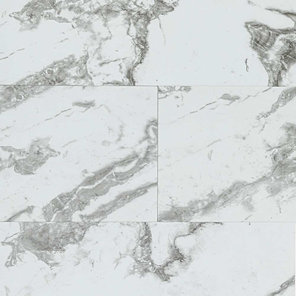 Calacatta Floor Adhesive tiles 12&nbsp;in. x 24 in. Pkg/6