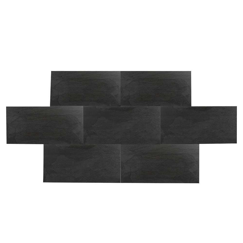 Carreaux de porcelaine Ardoise noire 12&nbsp;po&nbsp;x&nbsp;24&nbsp;po VERTUO