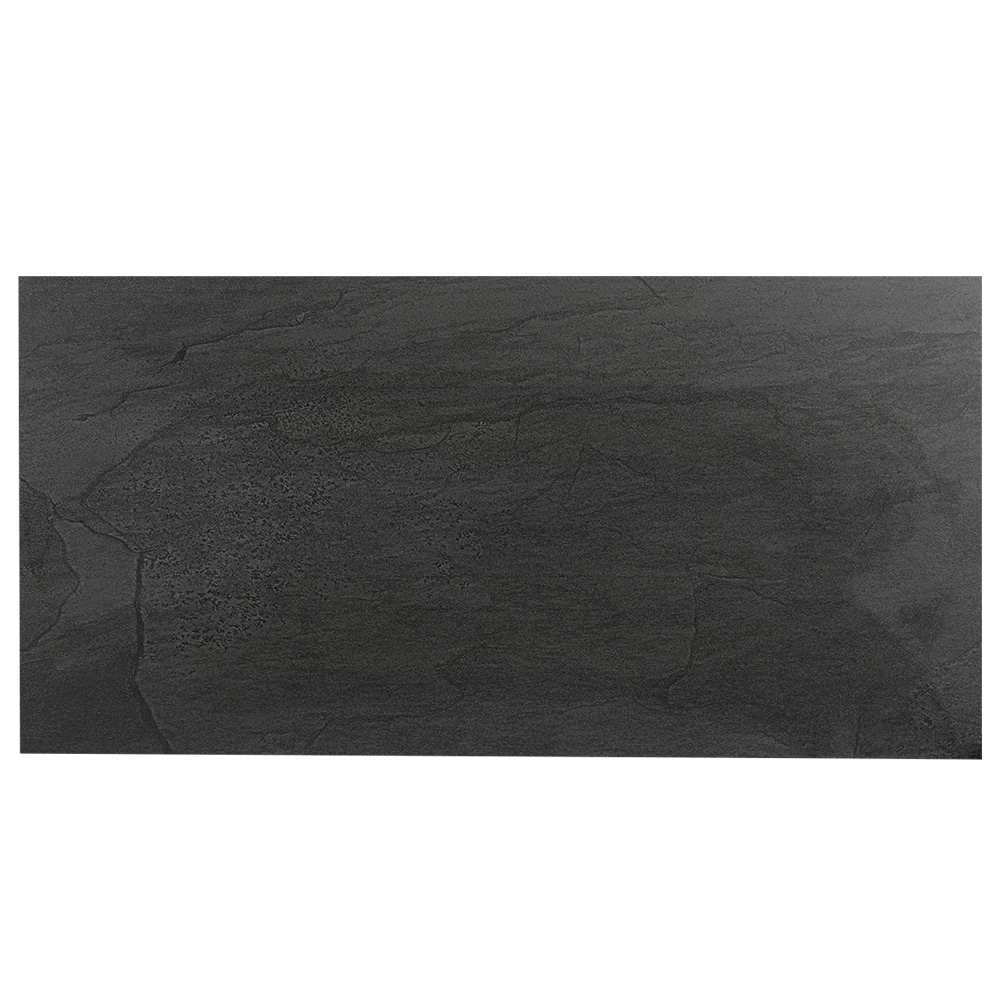 Carreaux de porcelaine Ardoise noire 12&nbsp;po&nbsp;x&nbsp;24&nbsp;po VERTUO