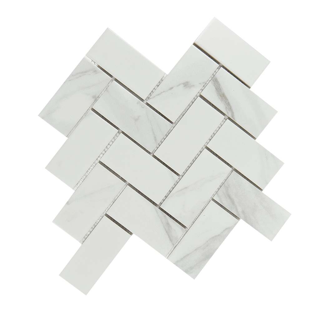 Mosaïque de porcelaine Carrera 10&nbsp;3/4&nbsp;po&nbsp;x&nbsp;11&nbsp;po VERTUO